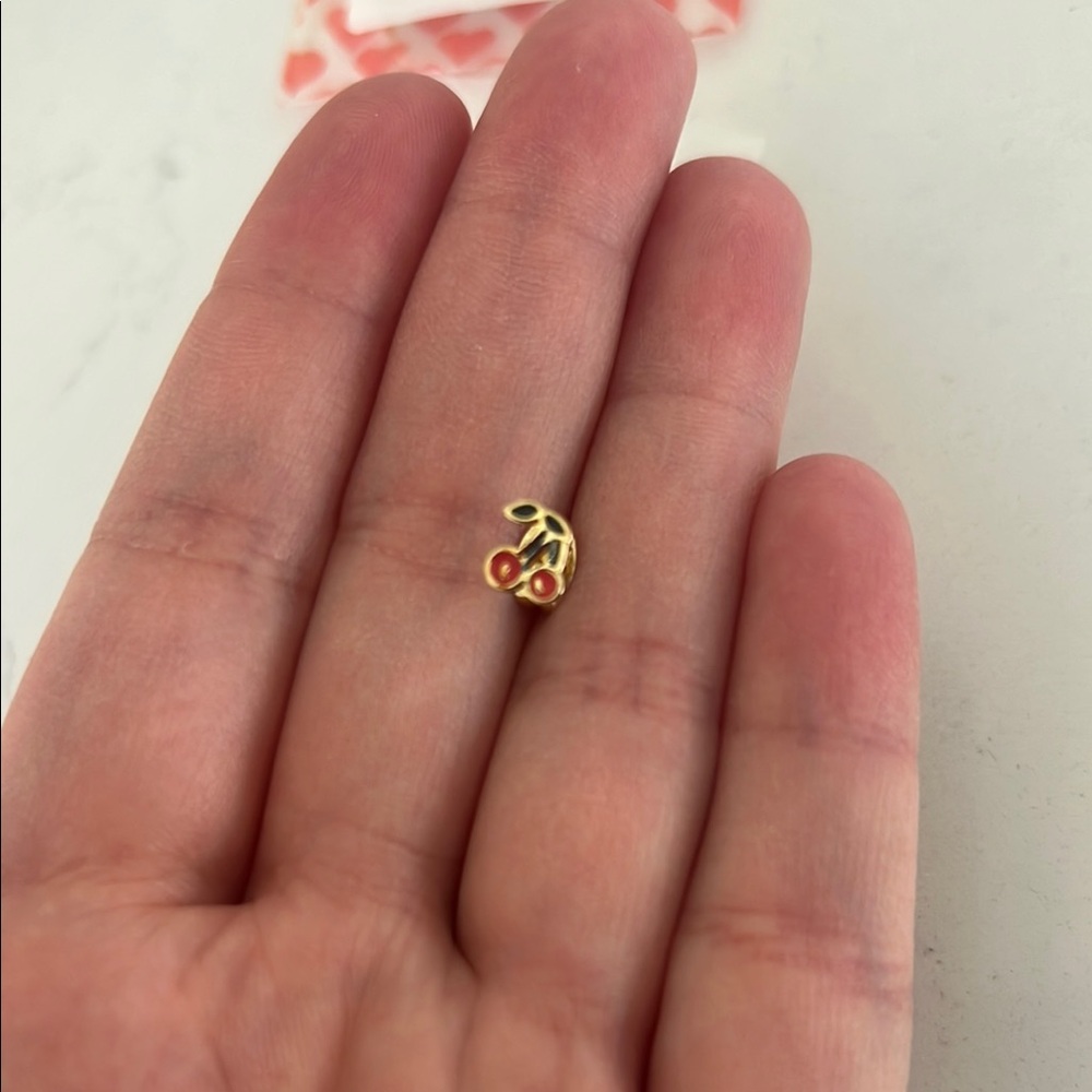 studs Gold Cherry Stud Earring - Picture 2 of 4